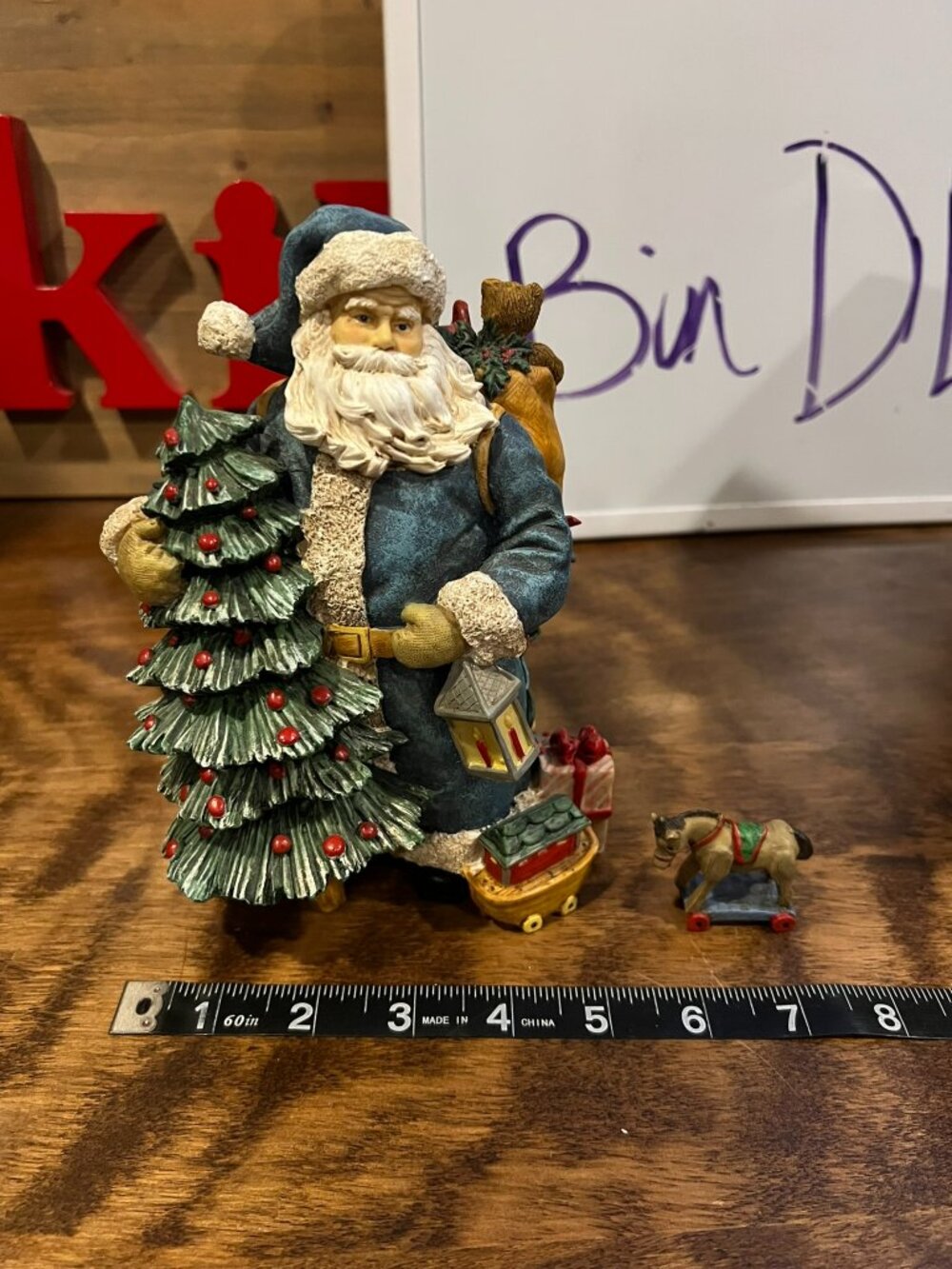 Santa Blue Coal figure